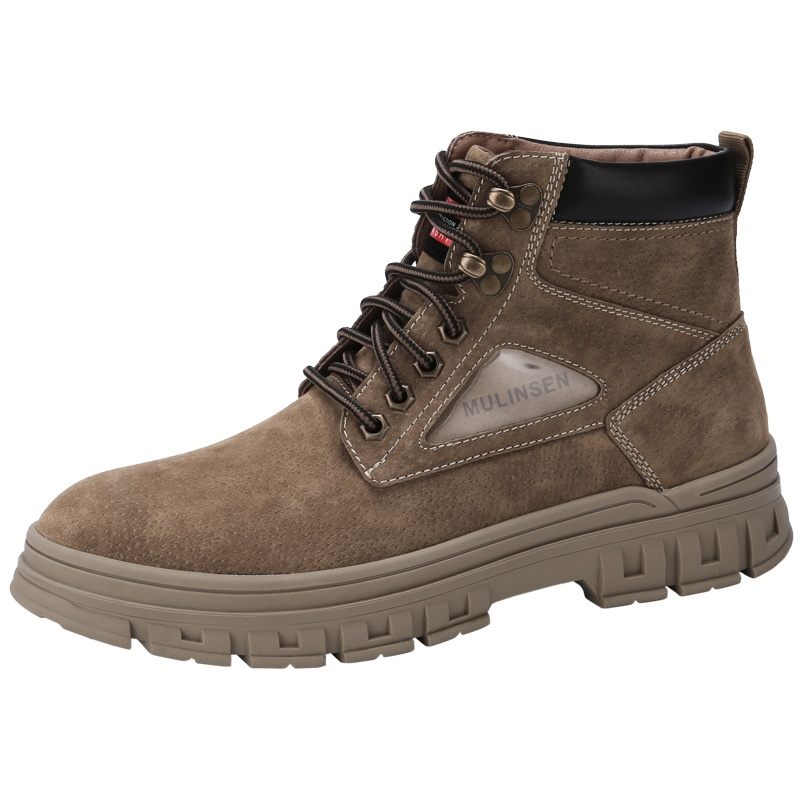 木林森马丁靴男高帮男士百搭短靴潮流工装靴秋季休闲百搭韩版皮靴