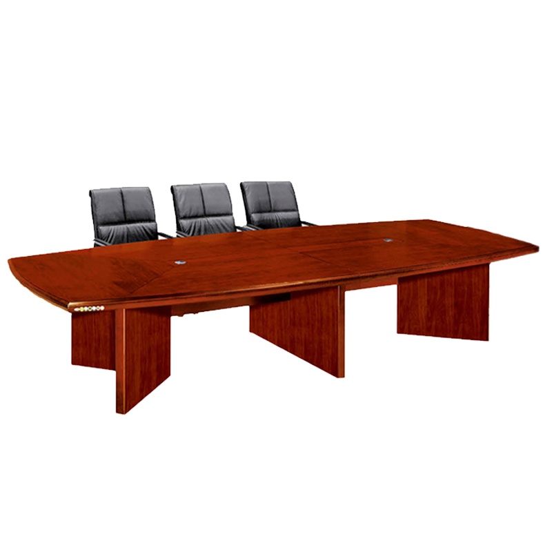 [理政]油漆会议桌 办公家具 实木贴皮会议桌 现代中式 油漆多人办公桌 商务洽谈桌