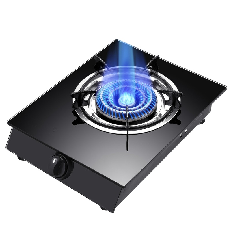 阿斯卡利(ASCARI)燃气灶单灶液化气台式天然气家用节能单个单眼炉具 玻璃三环(送管子卡子)液化气