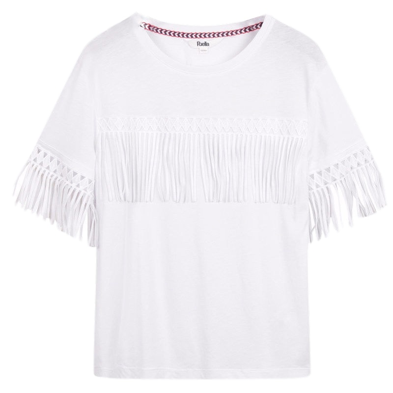 拉夏贝尔Puella夏季新款韩版甜美休闲显瘦宽松短袖T恤女20010304