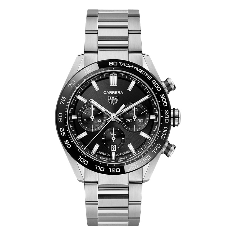 泰格豪雅(TAG Heuer)瑞士手表 卡莱拉系列计时表自动机械男士手表CBN2A1B.BA0643