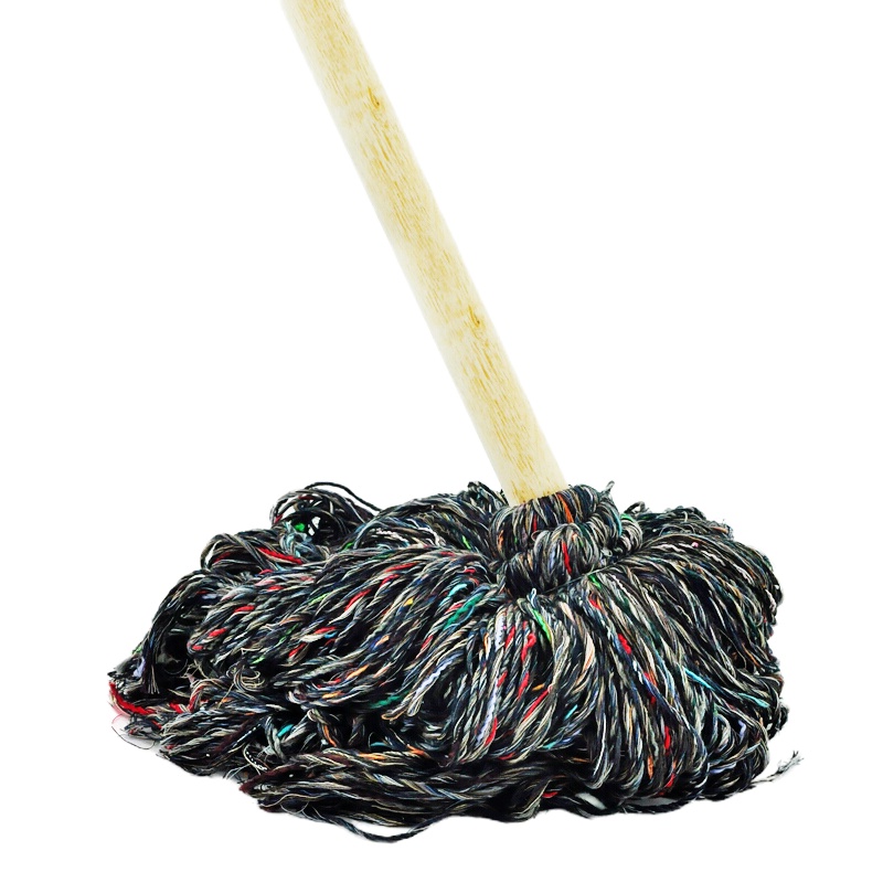 GAOMEI 木柄圆头拖把棉线拖把118cm