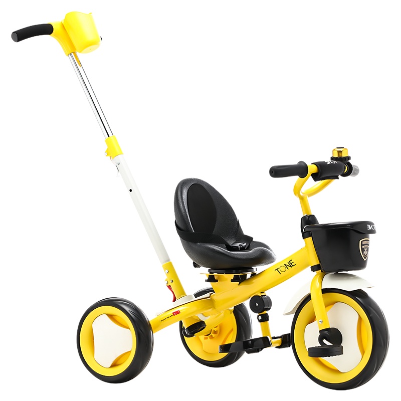 小虎子 儿童三轮车双向转向幼儿脚踏车 推骑两用宝宝三轮手推车 2-6岁童车T150