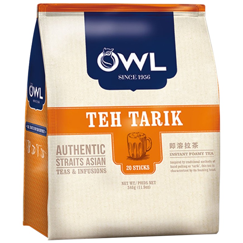 [速溶美味]猫头鹰(OWL)速溶手工拉茶340g/袋 进口冲饮 奶茶 马来西亚进口