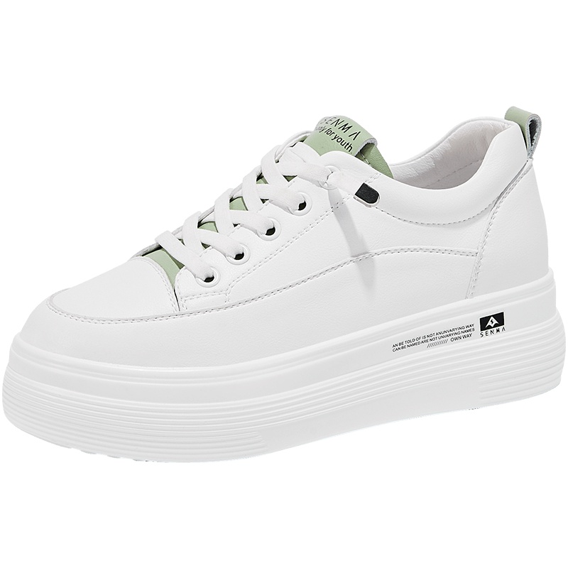 森马小白鞋女2020新款夏季透气百搭厚度增高百搭平底白色休闲板鞋