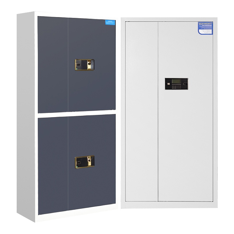 [一鹏]密码柜文件柜加厚钢板防撬牢靠办公柜铁皮保险柜档案柜资料柜通体国保锁 1850*900*420mm