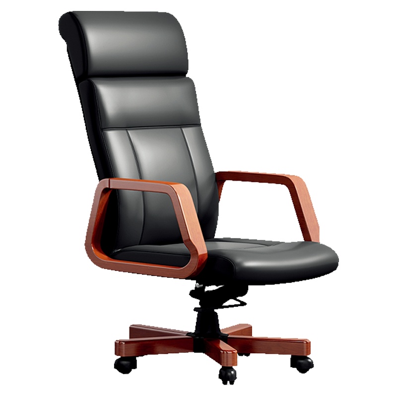 匡大 办公家具办公椅主管椅职员椅老板椅 黑真皮 KDT217