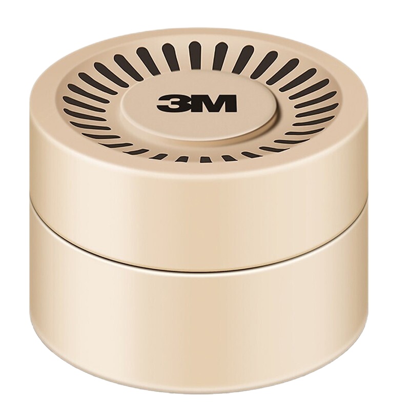 3M除臭除异味PN38006汽车空气净化剂清新剂甲醛净化剂新车甲醛异味除味剂新家具除味剂金色3瓶