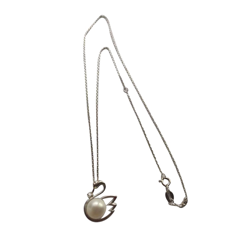 缘香玉天然珍珠925银镶嵌套链款式多样可私人定制 每款均可自由搭配不同大小和颜色珍珠，纳福吉祥