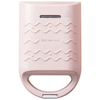 金正(NiNTAUS)三明治机 双面加热 600W功率 回型管发热不粘烤盘 不粘涂层三明治炉速烤早餐机JZK-601粉色