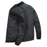 卡帝乐鳄鱼夹克男短款外套中年印花棒球领薄款男装上衣BAC2010