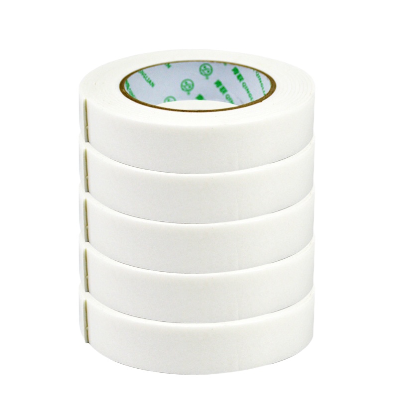 茶花 泡沫胶海绵双面胶 宽2cm 12卷装