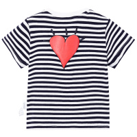 太平鸟幼童童装新款男童夏装宝宝短袖T恤黑白条纹圆领儿童体恤