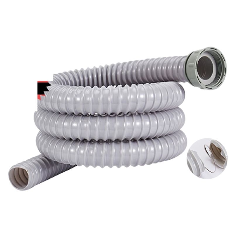 定制厨房水槽下水管_洗菜盆加长管_拖把池延长管下水配件洗碗盆排水管 2.7米(带弯)+110钢头(带提蓝