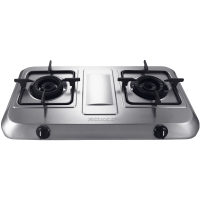 真情好太太 燃气灶煤气灶台式煤气炉大火力不锈钢面板双眼熄火保护电子打火台用一体式面板电子打火JZT-T06(液化气)