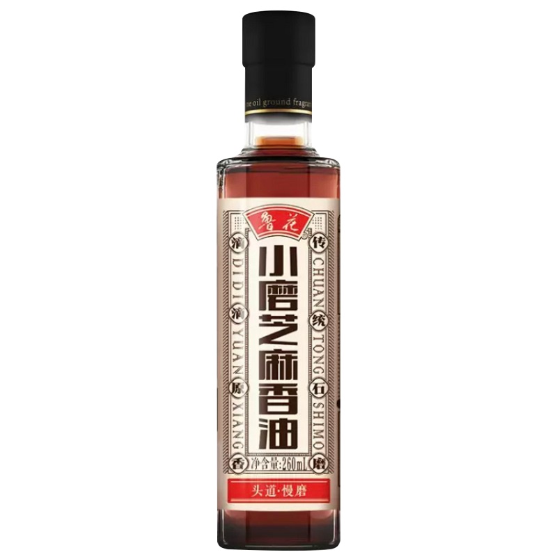 鲁花小磨香油260ML 芝麻油 食用油 凉拌 烧烤 家用炒菜 火锅蘸料 调味油 物理压榨 香浓味美 植物油