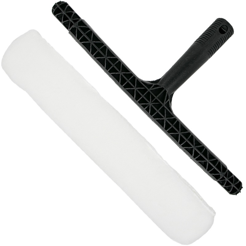 海斯迪克 HK-8008 清洁玻璃工具 两用玻璃刮水器抹水器涂水器 汽车窗户清洁工具 整套(白色)(2个)