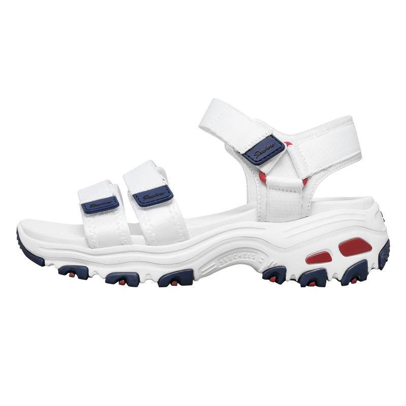 Skechers 斯凯奇 D’lites厚底增高熊猫凉鞋 魔术贴沙滩鞋女鞋 31514