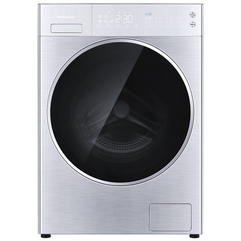 松下(Panasonic)XQG100-L165 10KG 银 滚筒洗衣机95度高温除菌 健康洗护