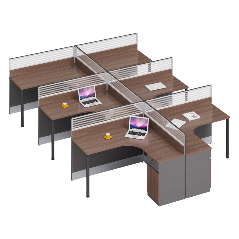 科朔 办公桌职员桌 员工桌 板式屏风办公桌 六人位 KS-06L3006