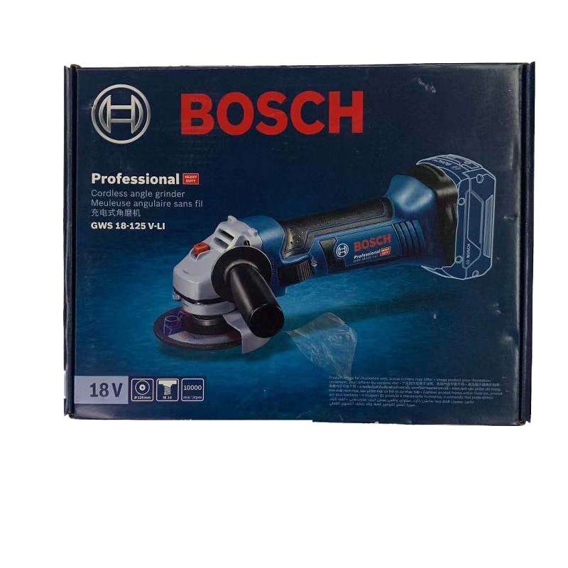 博世(BOSCH) 充电式角磨机 GWS 18-125V-LI 两电一充 电池4.0Ah