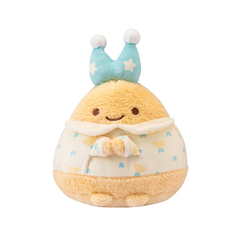 名创优品(miniso) 角落小伙伴系列公仔生日礼物毛绒玩具布娃娃创意玩偶[睡衣派对炸竹荚鱼尾]