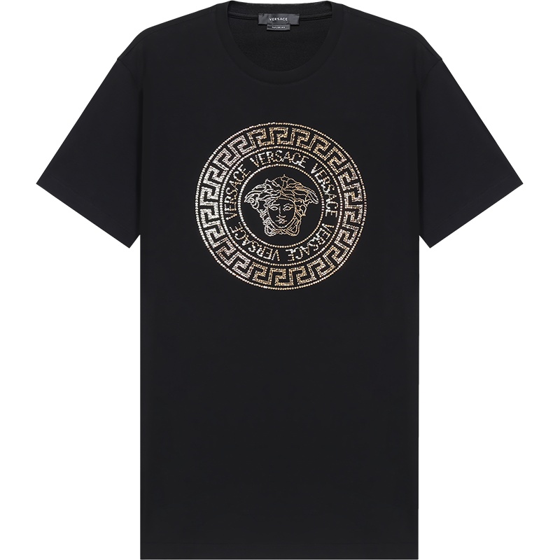 范思哲 VERSACE 男士 棉质圆领短袖T恤1001619 1A01263