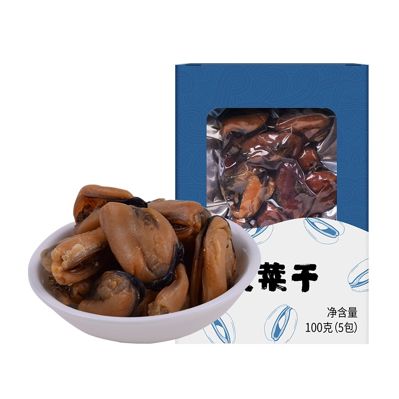 姚朵朵 淡菜干100g*1盒海虹肉舟山特产海产干货