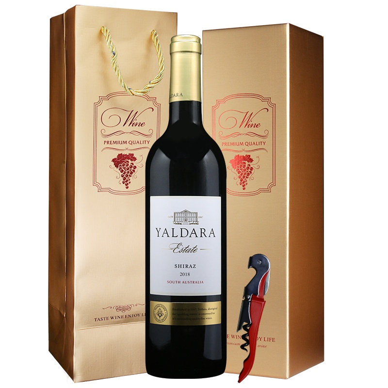 爱克维iCuvee精品酒 澳大利亚原瓶进口红酒 爱克维·雅典娜城堡西拉干红葡萄酒 750ml 单支礼盒装