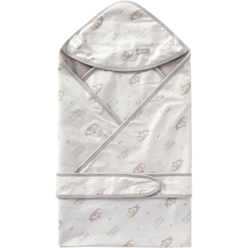 童泰春夏款婴儿配饰抱被新生儿床品抱被男女宝宝纯棉抱毯