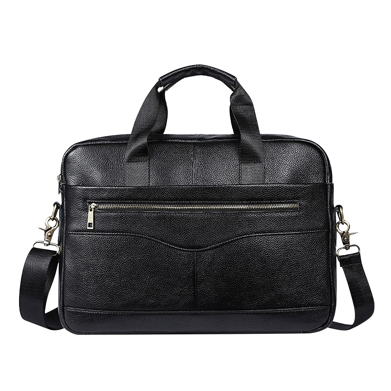 【顺丰配送】真皮男包男士休闲商务公文包横款男式单肩斜挎包手提电脑男士包NB214118-1