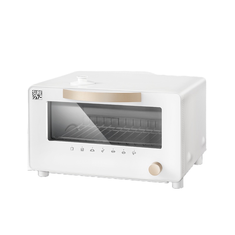 石崎秀儿家用多功能蒸汽电烤箱 小型家用烘焙多功能智能迷你烤箱10升 STO-S01