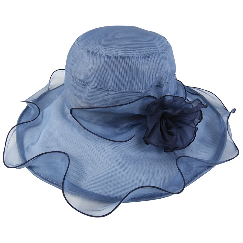 上海故事真丝帽子女春季夏天防晒帽韩版百搭潮渔夫帽遮阳帽太阳帽