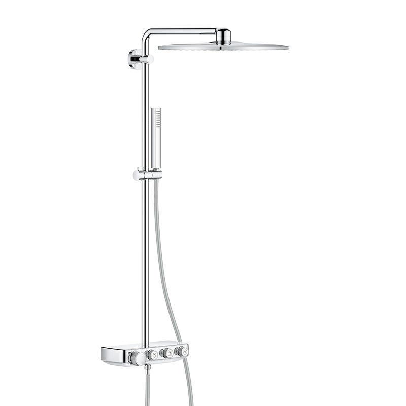 德国-高仪(GROHE)310MM大顶喷进口恒温淋浴系统淋浴花洒套装 恒温冷触置物台