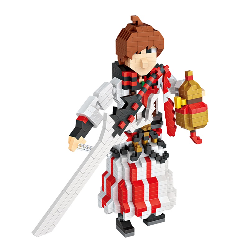 loz微颗粒小颗粒钻石积木儿童拼插迷你动漫系列玩具女孩6-14岁塑料小颗粒男孩礼物9765李白/930pcs