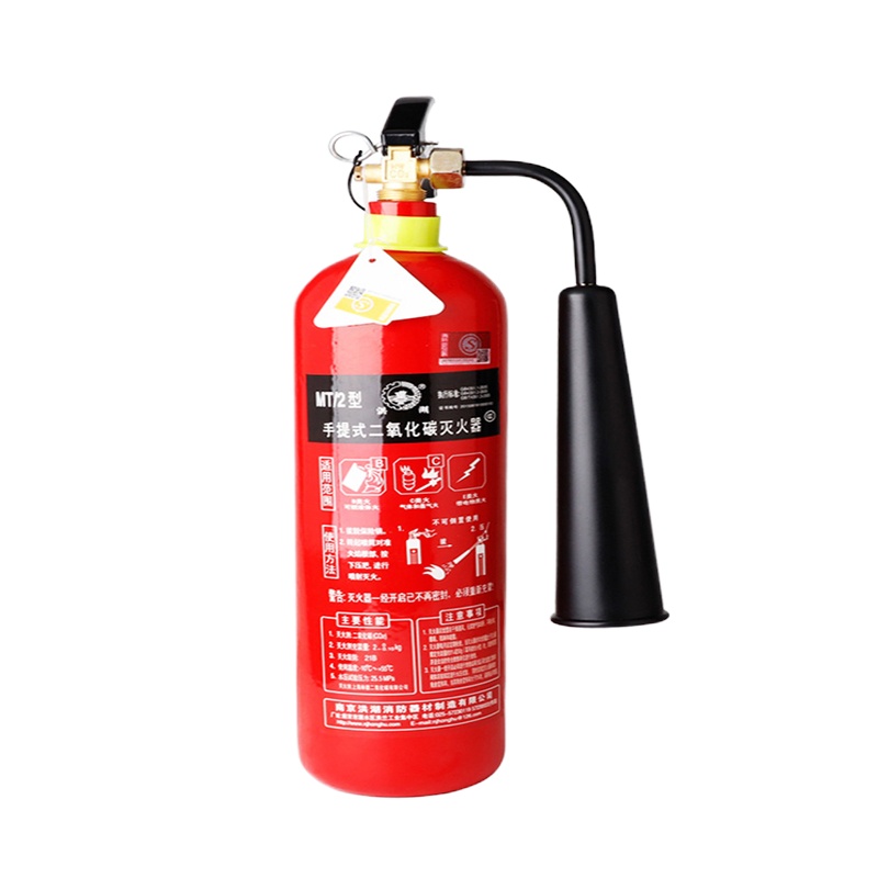 洪湖 MT5 手提式二氧化碳灭火器 家用车载公司用店用厂用灭火器5公斤