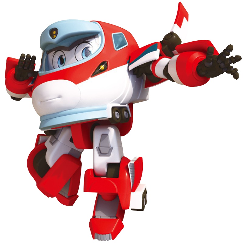 灵动创想2020新款列车超人Q版合体变形机器人儿童滑行玩具男孩 4寸迷你变形-高菲CT1002