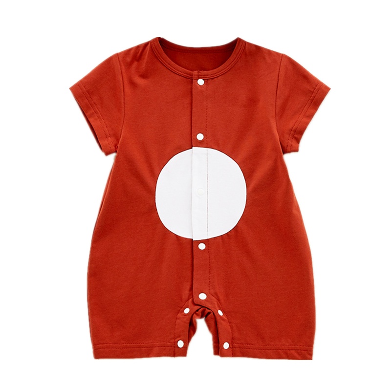 优简2020春夏季新款婴儿连体衣宝宝衣服圆领纽扣包屁衣爬爬服哈衣儿童家居服连体衣