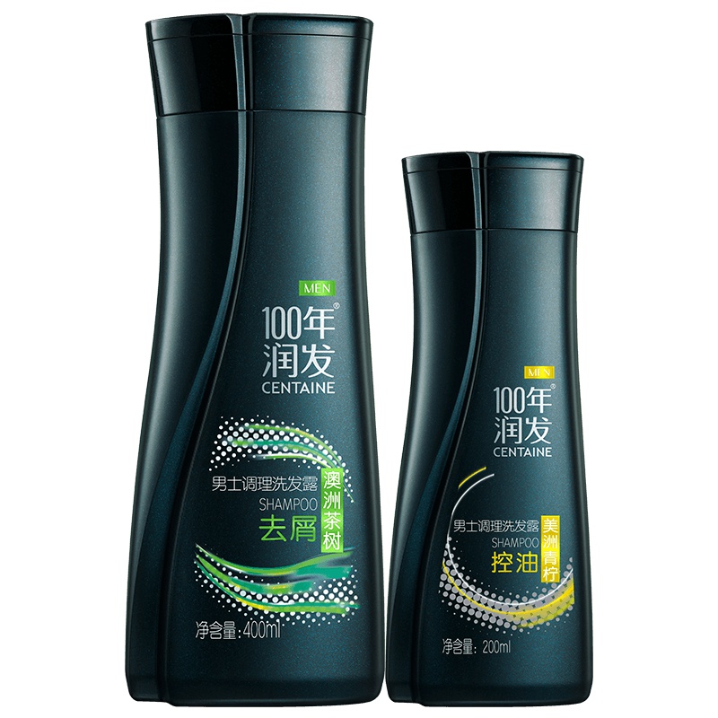 400ML100年男士去屑洗发露+200ML男士控油洗发露