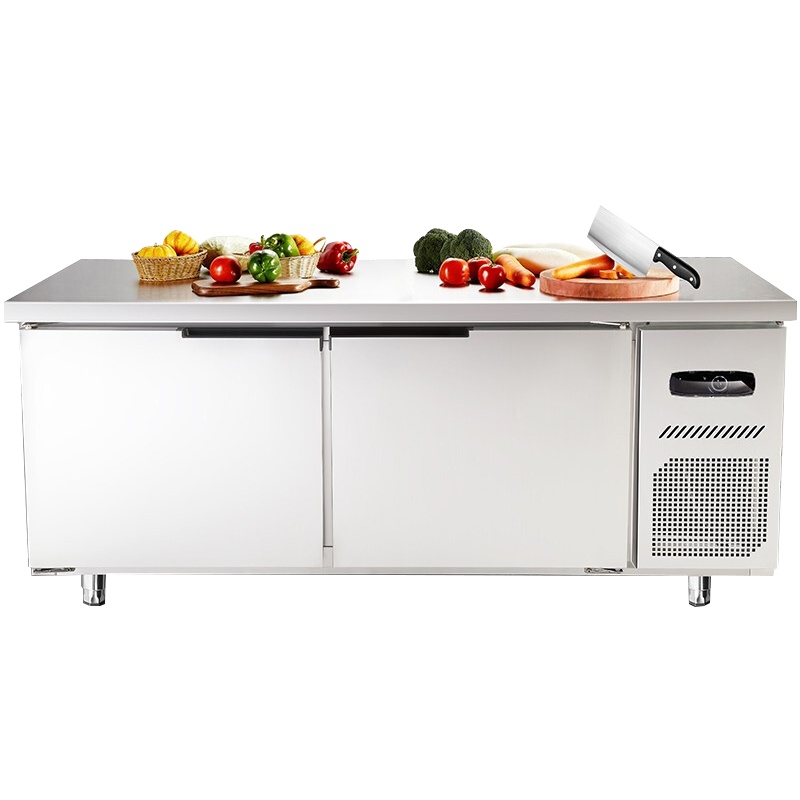 德玛仕 商用冰柜保鲜工作台操作台 砧头平台雪柜1800*600*800mm TDC-18A60DG工程款全冷冻