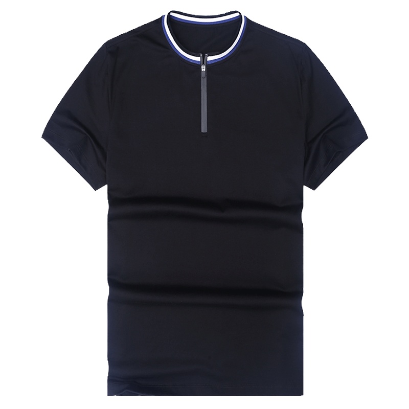 布先生短袖T恤 针织衫夏季新品拉链圆领上衣男短袖t恤AF10046