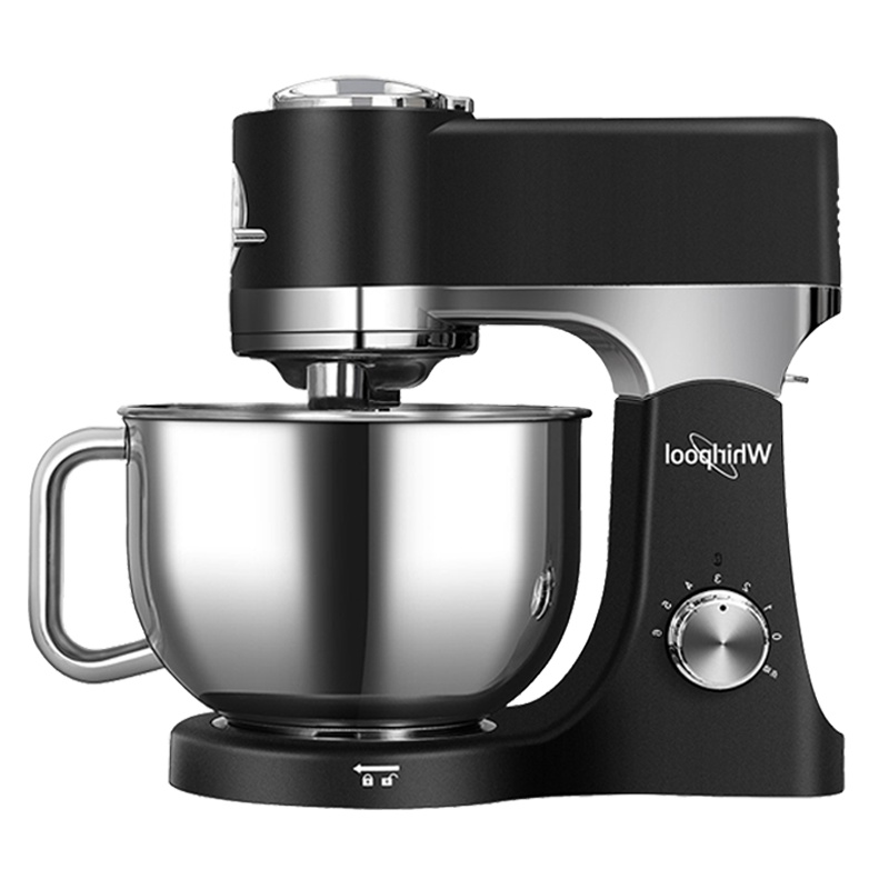 惠而浦(Whirlpool) 厨师机WBL-MS506M黑色家用和面机多功能揉面机搅拌机打蛋器鲜奶机金属机身