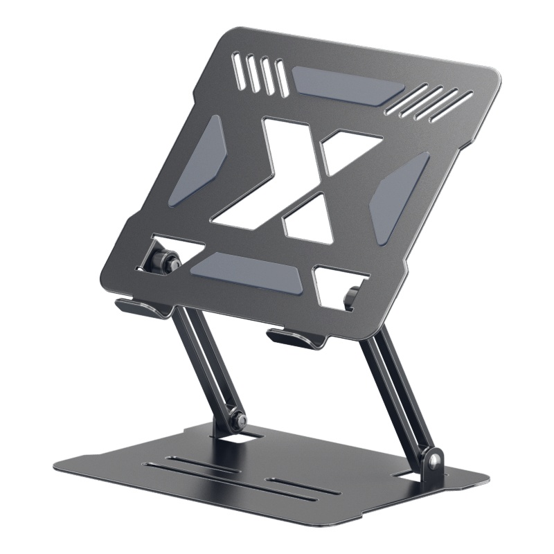 好意诗D32铝合金笔记本支架[气质银]缕空散热丨角度高度随意调节◆打字不抖动