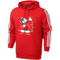 adidas阿迪达斯NEO男服运动服鼠年米奇连帽卫衣GE7767