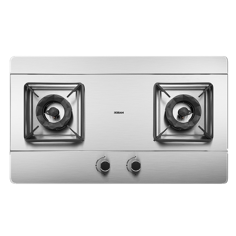老板(ROBAM) 燃气灶煤气灶嵌入式 单品灶具双眼灶 燃气灶嵌入式灶4.5kW不锈钢JZY-37G1(液化气)