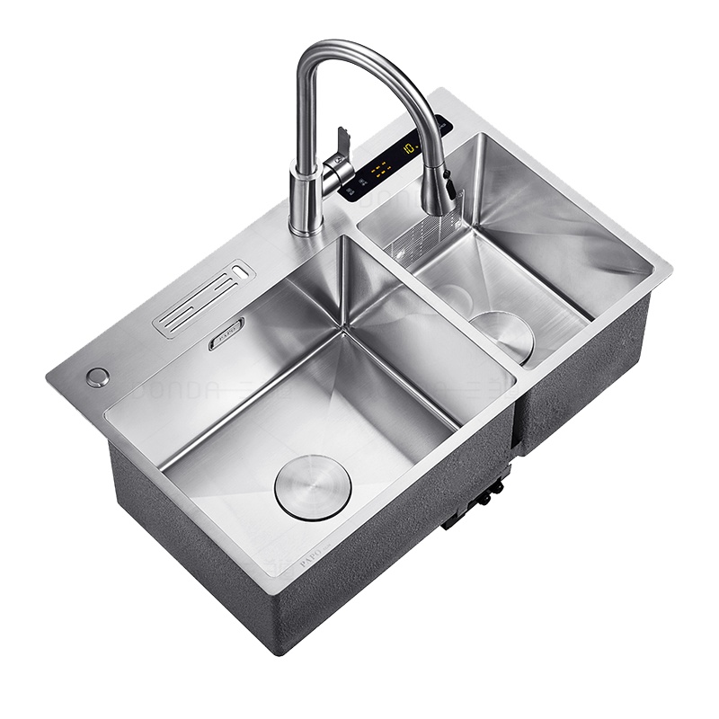 好太太全自动家用果蔬双触媒不锈钢一体智能净化水槽 双触媒净化水槽