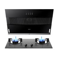 美的出品WAHIN华凌抽油烟机燃气灶厨电套装烟灶套装H3S+HQ5 家用侧吸式抽油烟机灶具套餐(天然气)