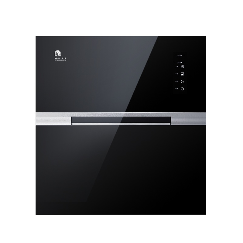 容声(RONGSHENG)嵌入式消毒柜120L大容量二星级臭氧紫外线高温杀菌钢化黑晶面板碗筷柜ZTD120-RX05C