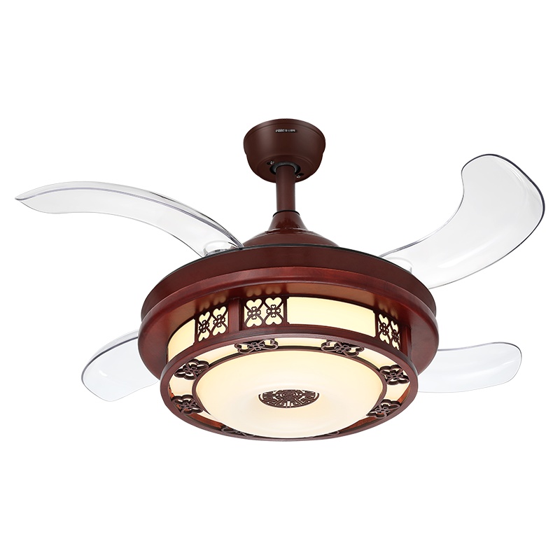 雷士照明风扇灯新中式风格吊灯经典中国红吊扇灯实木打造风扇吊灯 测试商品