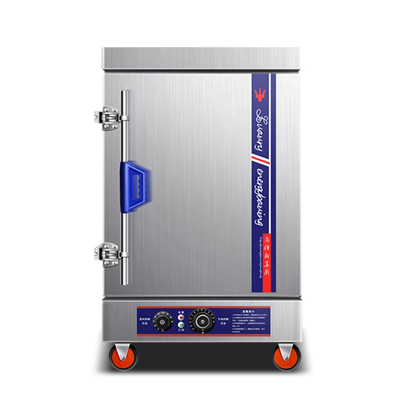 乐创电器(Lecon)蒸饭柜商用食堂蒸饭箱蒸饭车 大容量蒸饭机馒头电蒸箱 6盘顶部智能定时款(可选220V/380V)